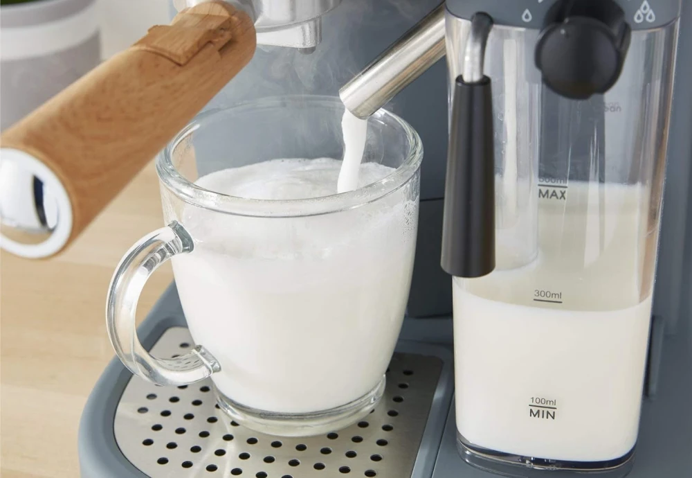 espresso machine and milk steamer