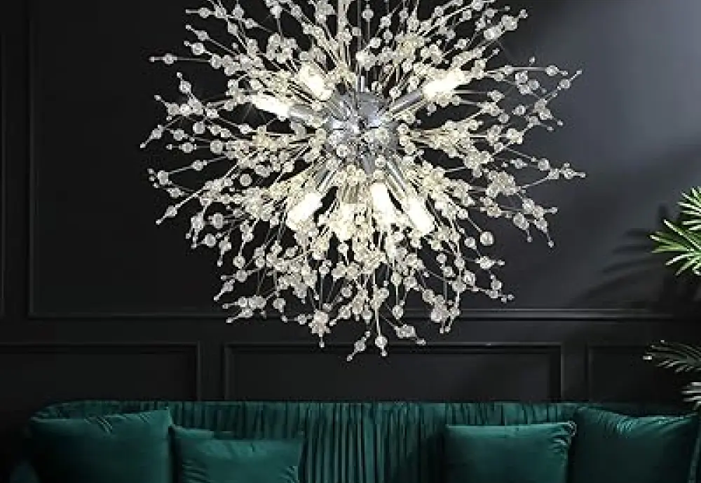 crystal flower chandelier