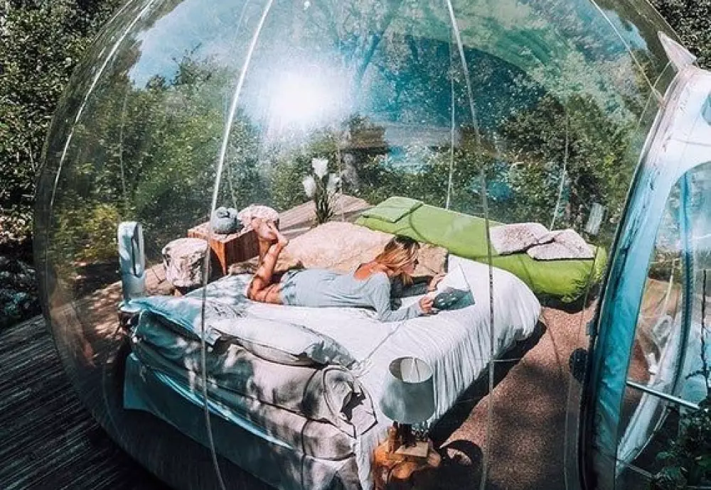 transparent igloo tent